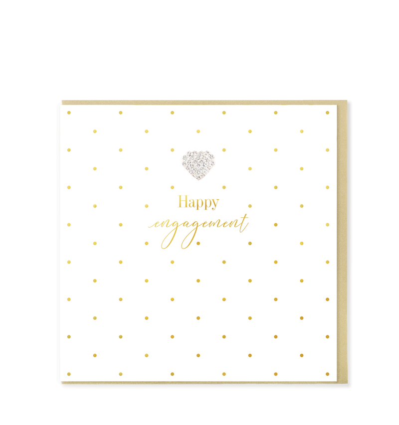 Mad Dots Greetings Card, Happy Engagement