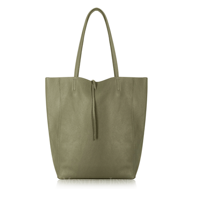 Tilbury Leather shopper Bag, Olive Green