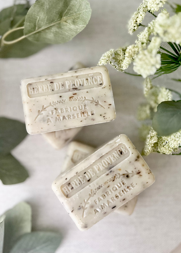 Savon De Marseille French Exfoliating Soap Infused With Herbs