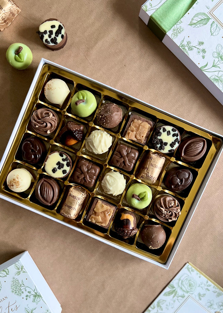 Beautiful Box Of 24 Luxury Belgian Chocolates.