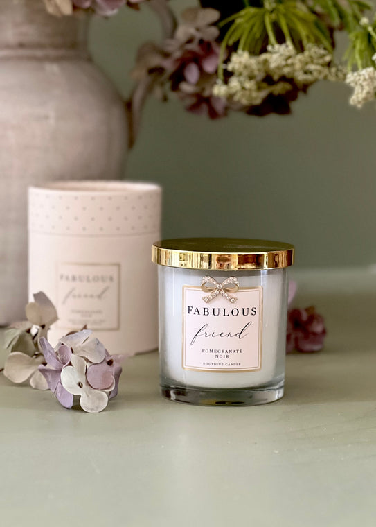 Fabulous Friend Candle. Pomegranate Noir.