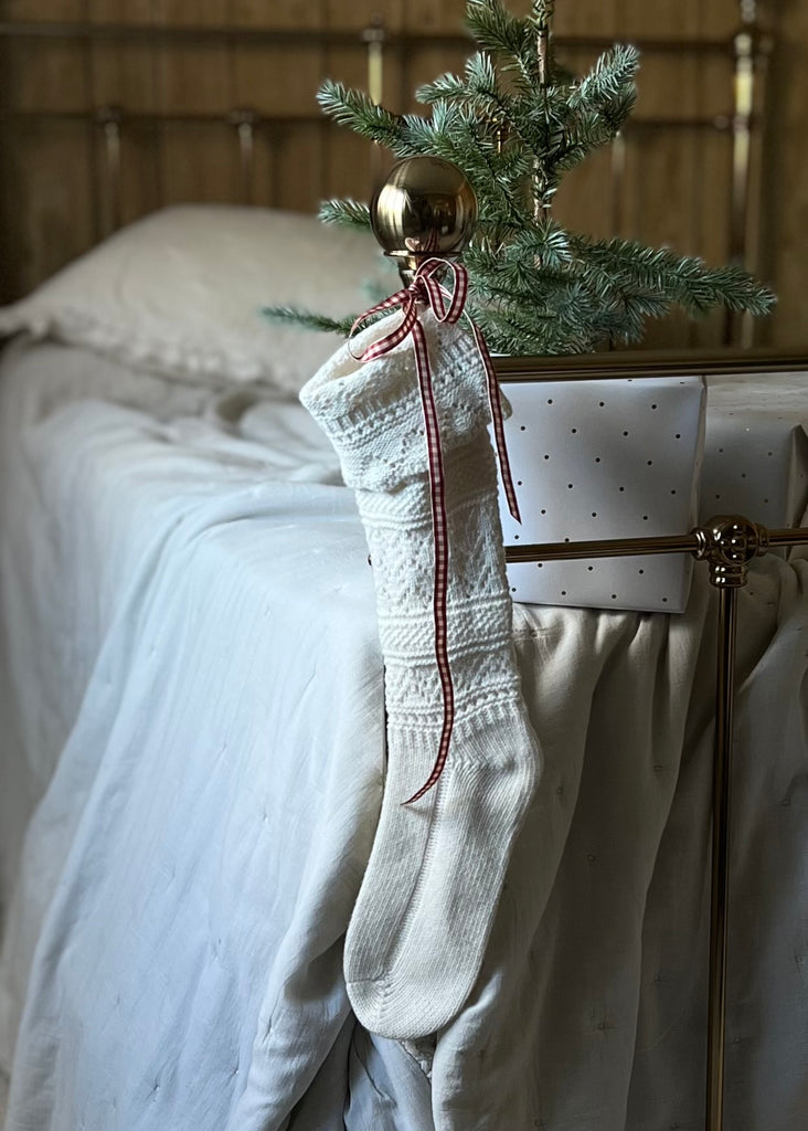 Long Pretty Leg Warmer Socks. Winter White.