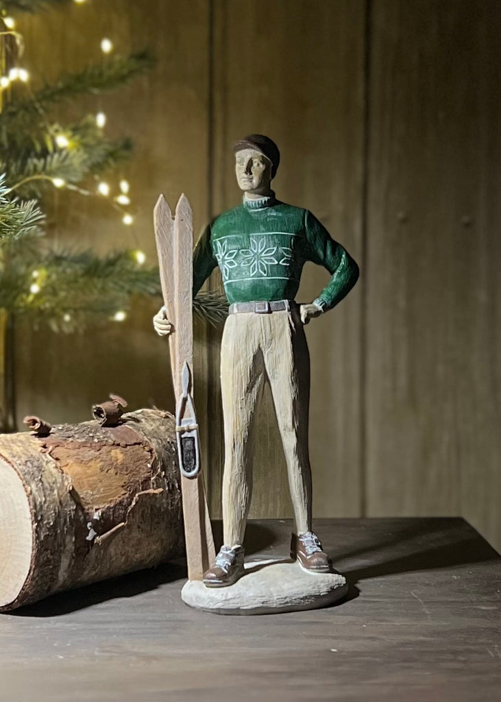 Retro Large Ski Lodge Man