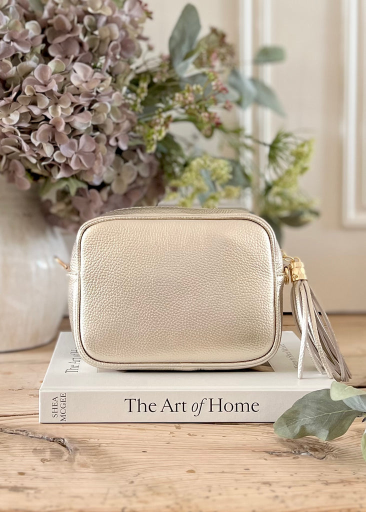 The Bella Cross Body Bag, Metallic Gold