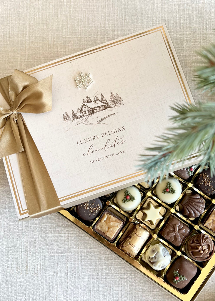 Christmas Box Of 24 Luxury Belgian Chocolates.