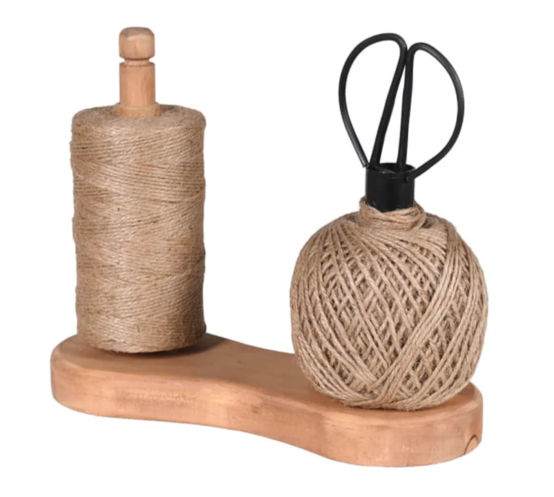 Twine Wooden Holder, With Twine, String & Sissors – Hearts and Co