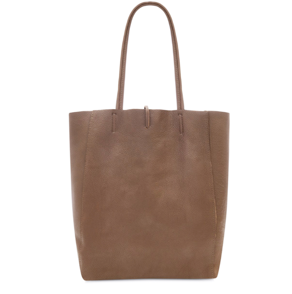 Tilbury Leather Shopper Bag, Chocolate Brown