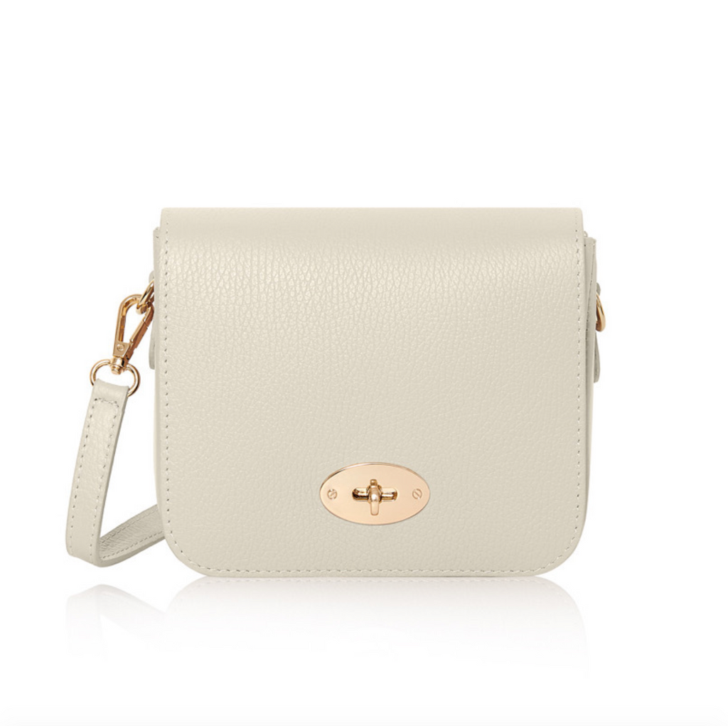 The Blake Leather Cream Cross Body Bag