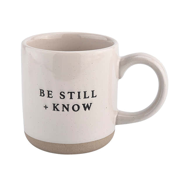 Be Still & Know Stoneware Coffee Mug