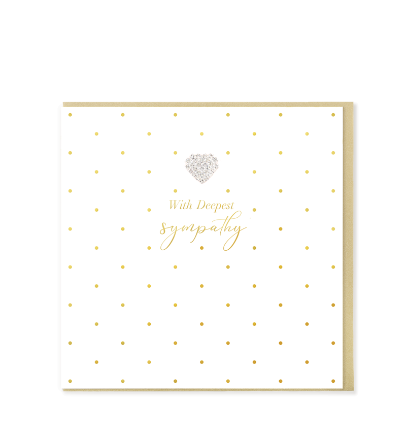 Mad Dots Greetings Card, With Deepest Sympathy