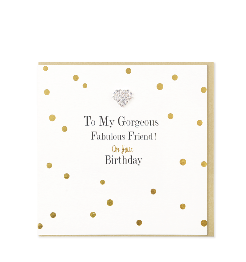 Mad Dots Greetings Cards, Gorgeous Fabulous Friend