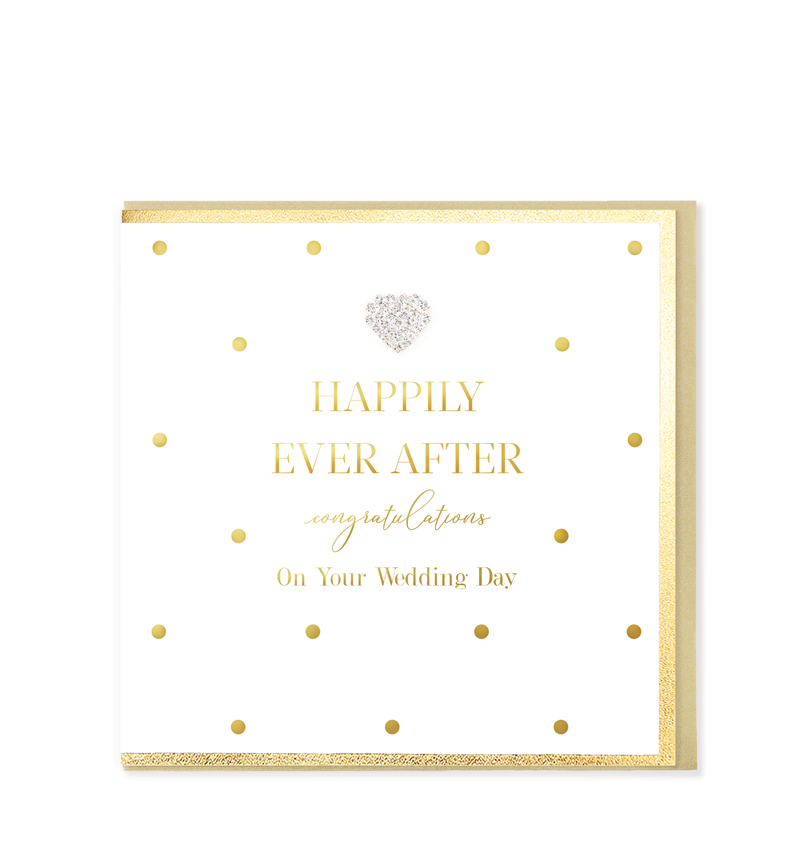 Mad Dots Greetings Card, Happily Ever After, Wedding