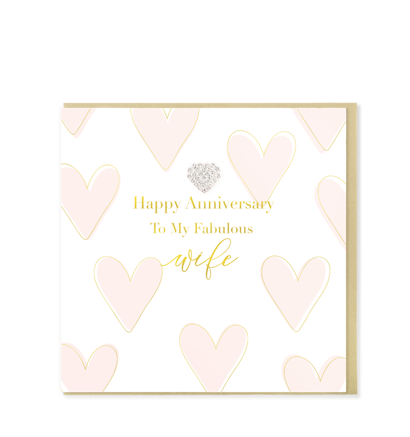 Mad Dots Greetings Card, Fabulous Wife Anniversary
