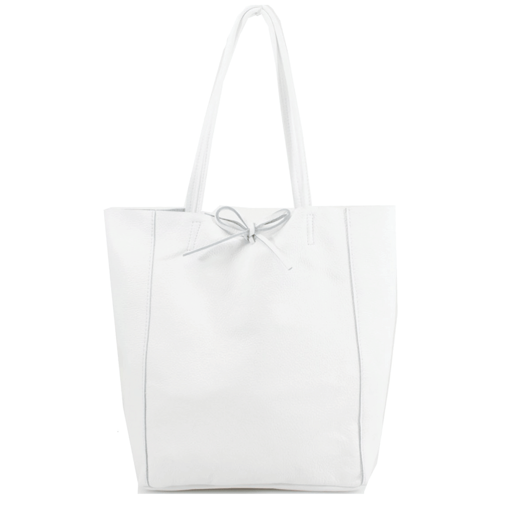 Tilbury Leather Shopper Bag, Winter White